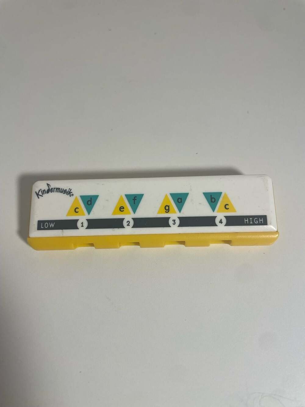 Vintage Kindermusik Hohner Children’s Harmonica Yellow Made in Germany
